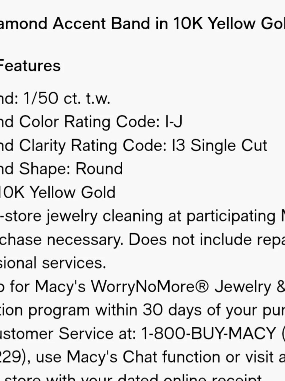 Men's Diamond Accent Band in 10K Yellow Gold